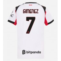Fotbalové Dres AC Milan Santiago Gimenez #7 Dámské Venkovní 2025-26 Krátký Rukáv